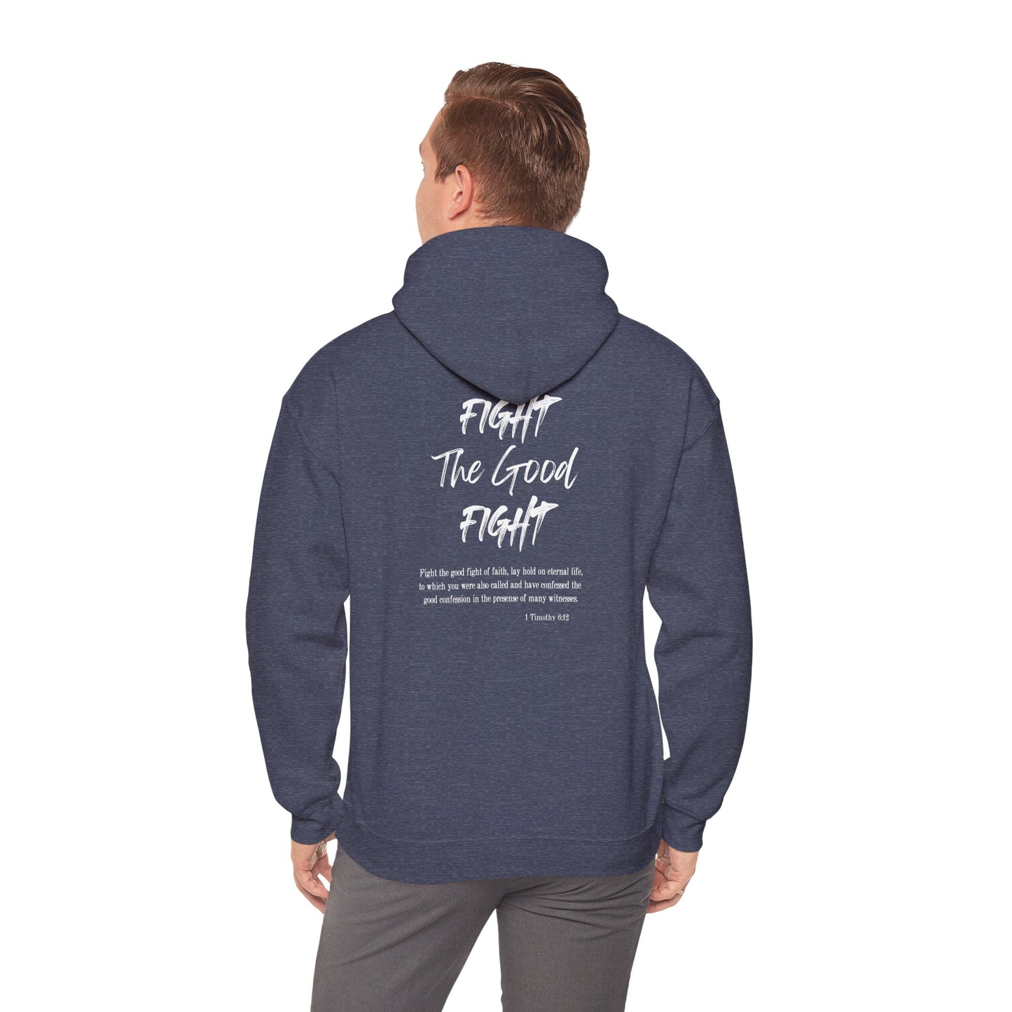 Fight the Good Fight Inspirational Unisex Heavy Blend™ Hoodie