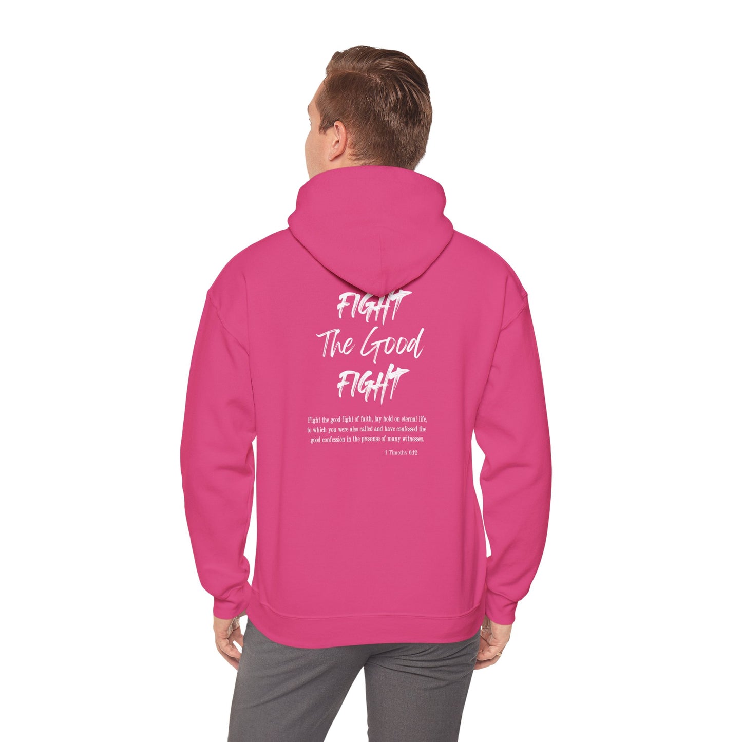 Fight the Good Fight Inspirational Unisex Heavy Blend™ Hoodie