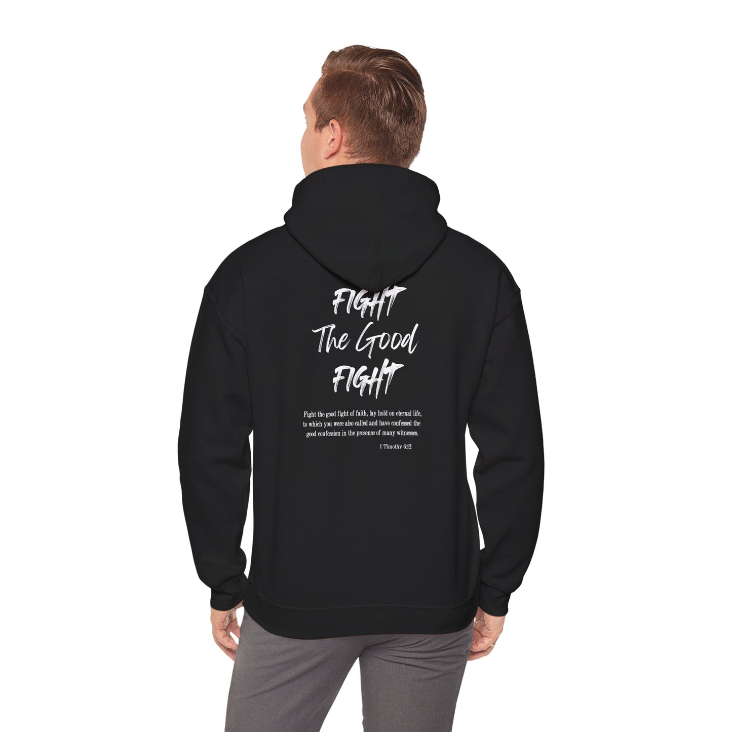 Fight the Good Fight Inspirational Unisex Heavy Blend™ Hoodie