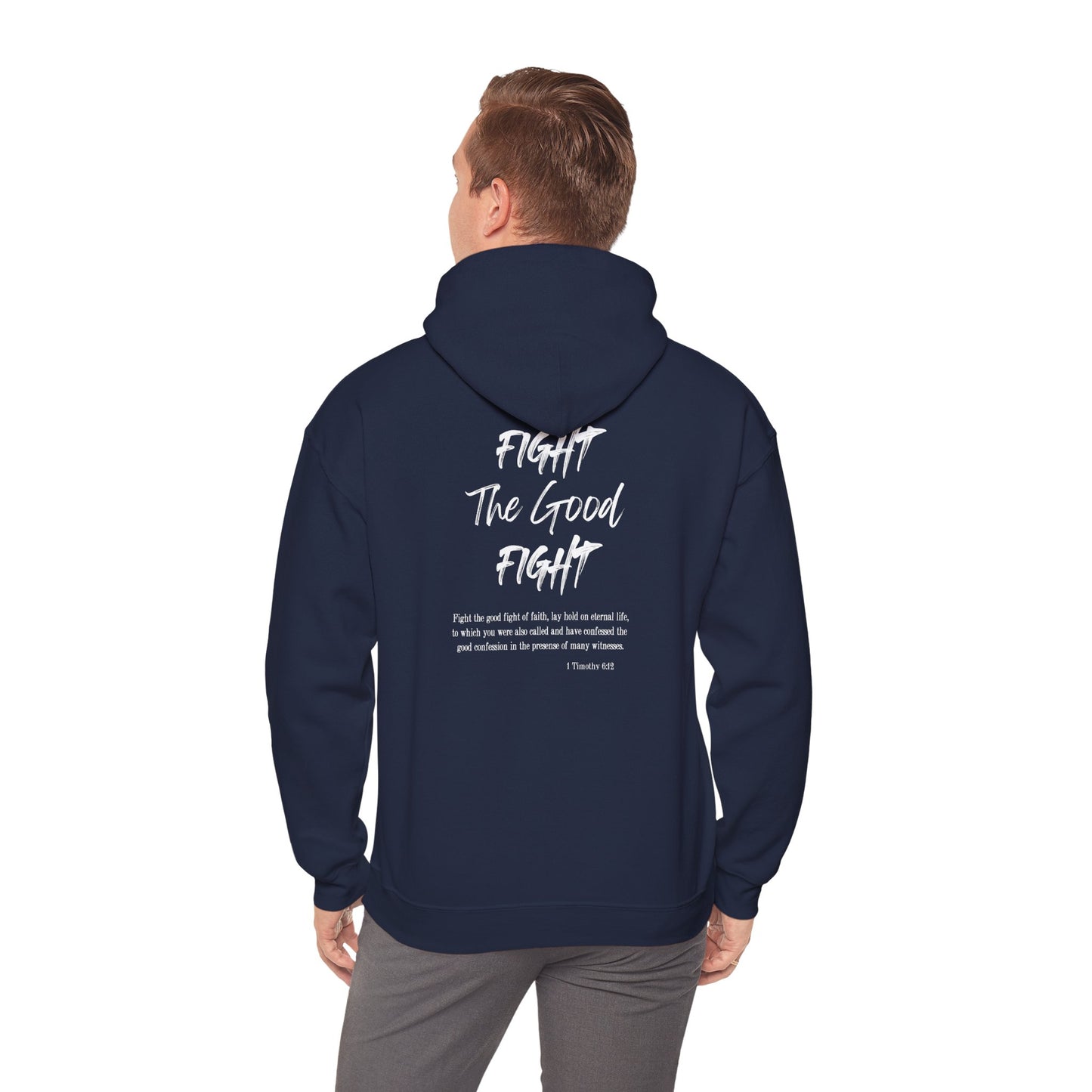 Fight the Good Fight Inspirational Unisex Heavy Blend™ Hoodie