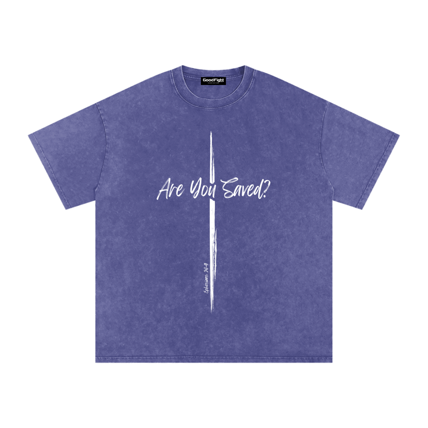 Are You Saved? Snow Washed Oversized T-Shirt