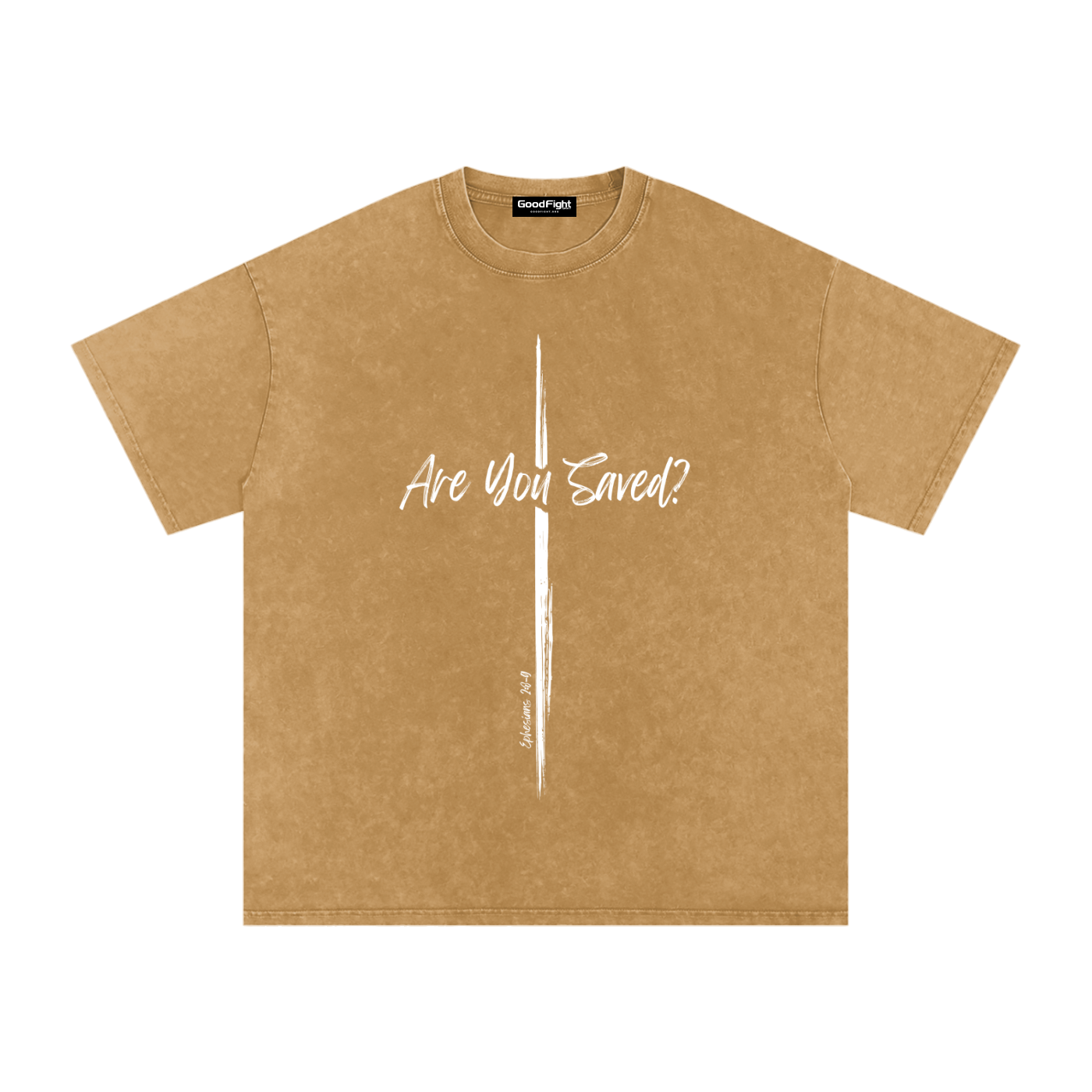 Are You Saved? Snow Washed Oversized T-Shirt